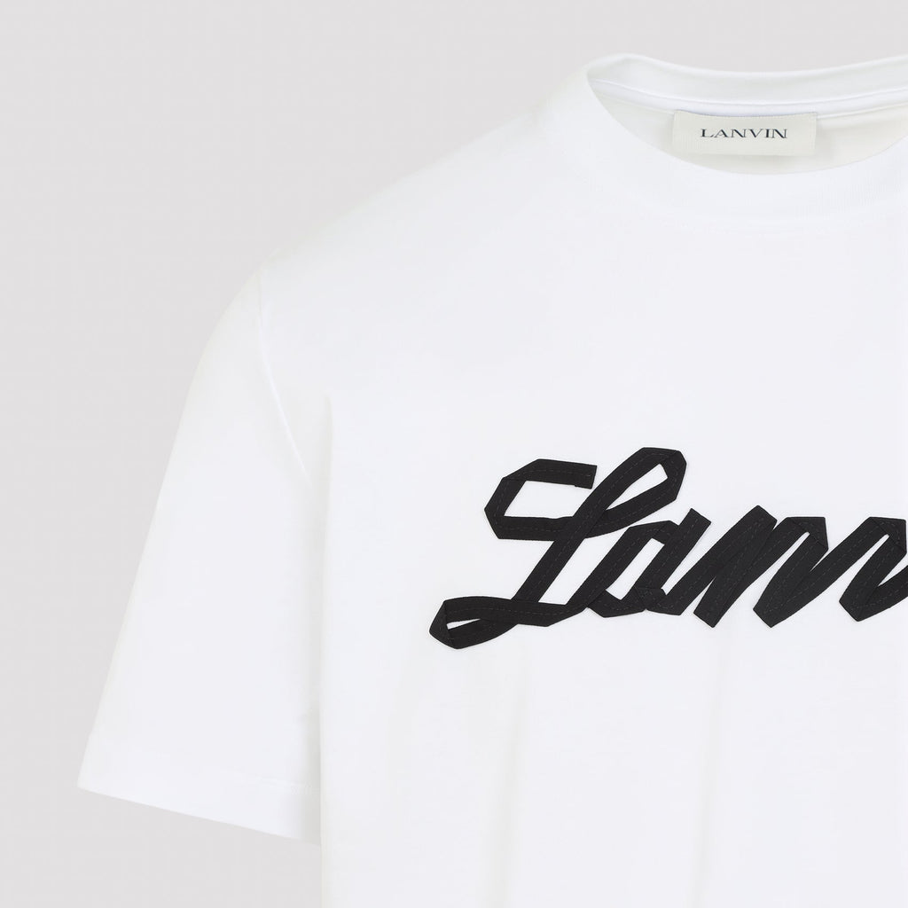 Lanvin Embroidered Logo T Shirt