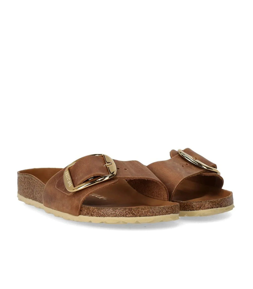 Birkenstock Madrid Big Buckle Cognac Sandal