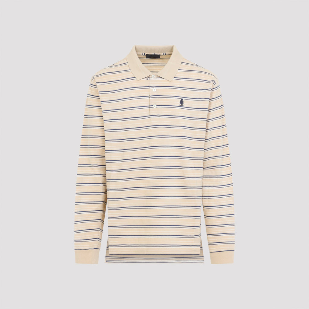 Prada Striped Piqué Polo