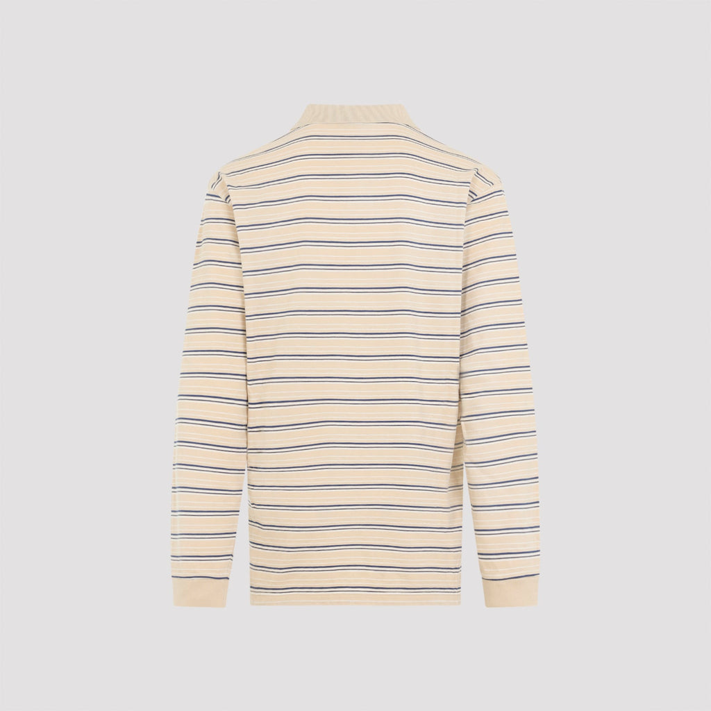 Prada Striped Piqué Polo