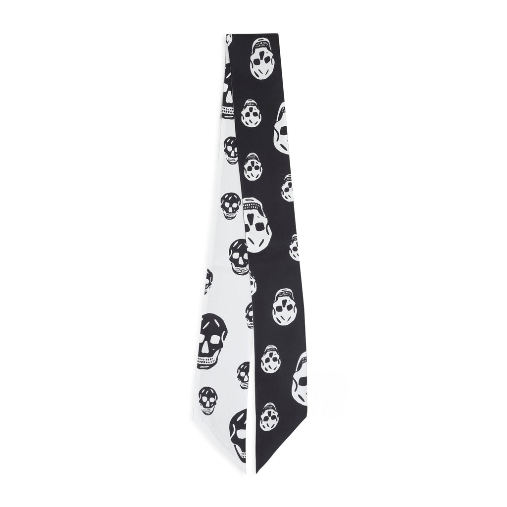 Alexander Mc Queen Skull Ribbon Scarf
