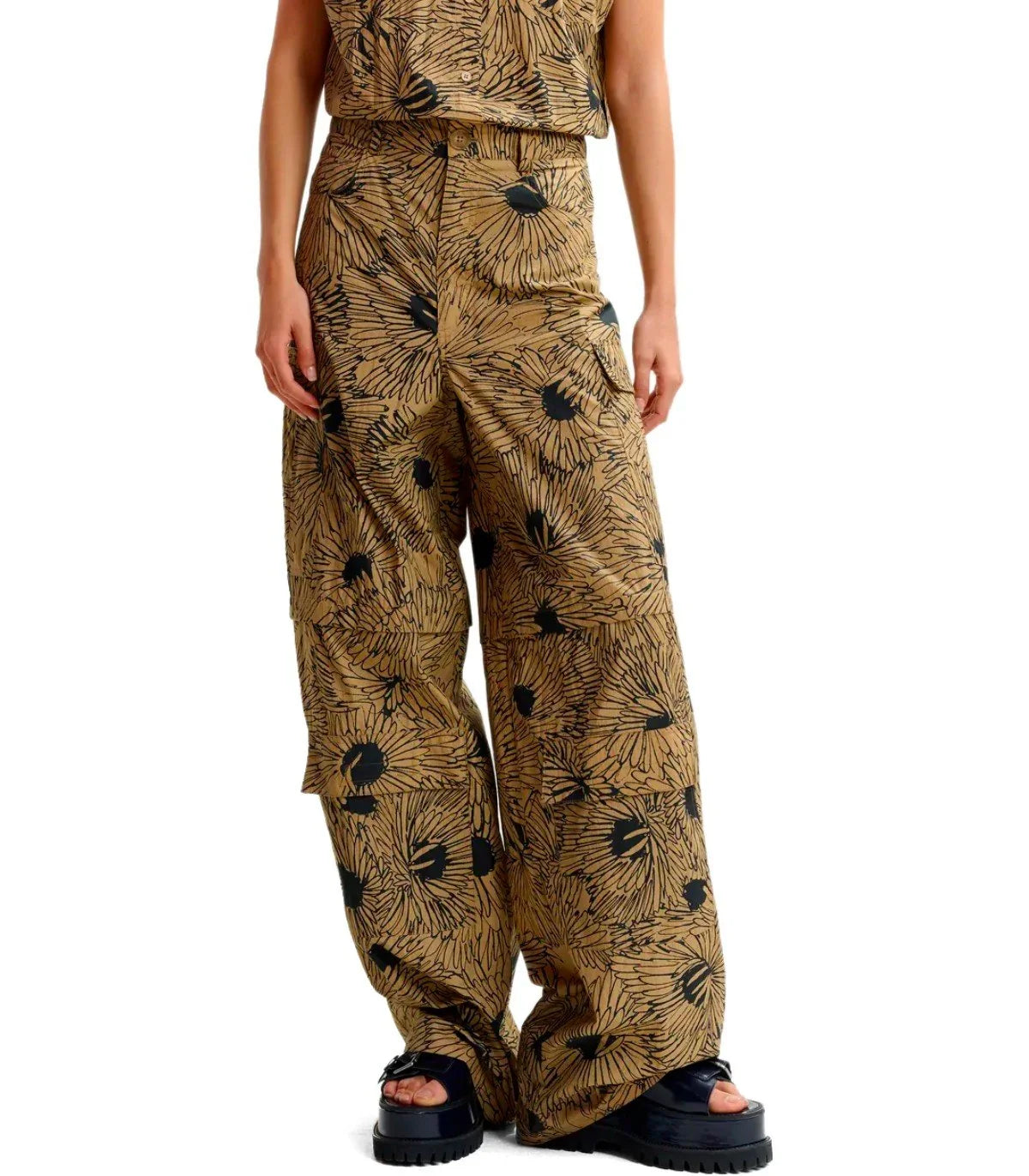 Essentiel Antwerp Josy Beige Cargo Pants