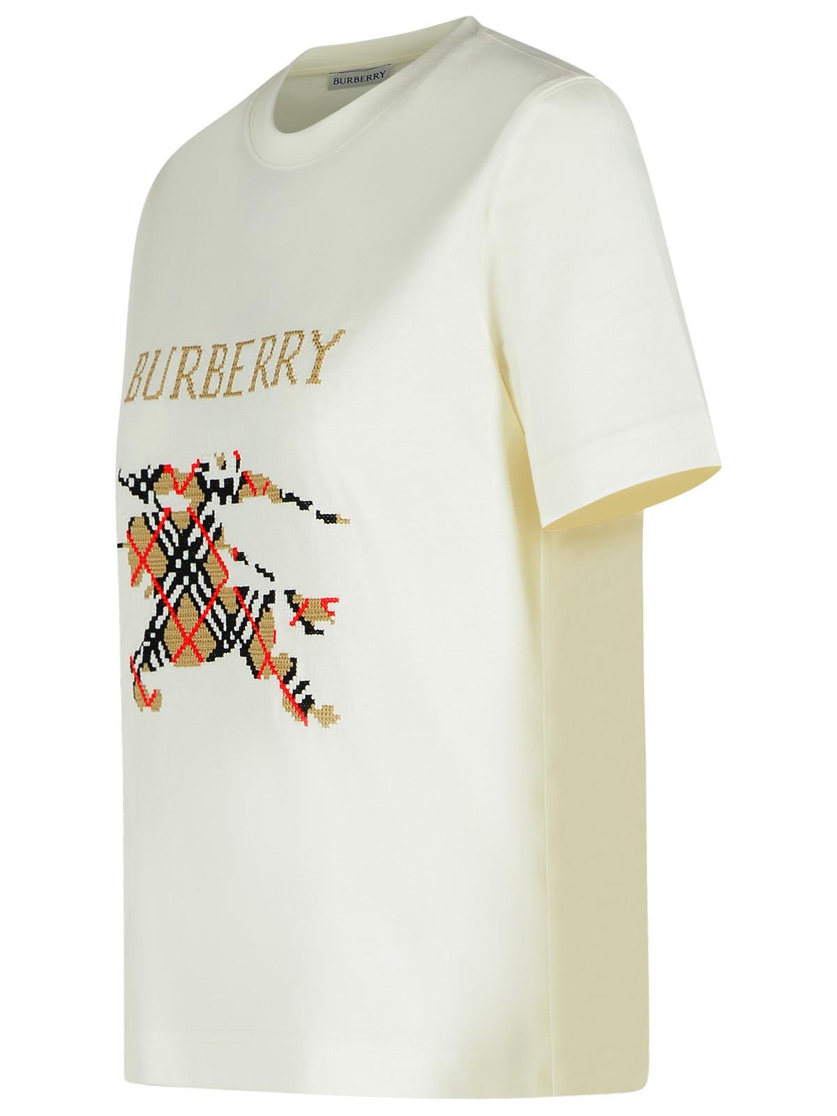 Burberry 'Frankie' Ivory Cotton T Shirt