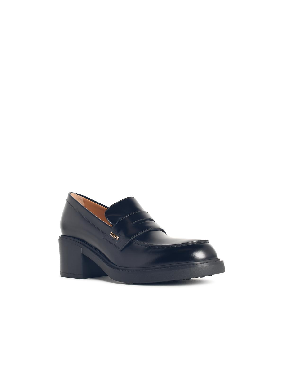 Tod's Black Lear Loafers