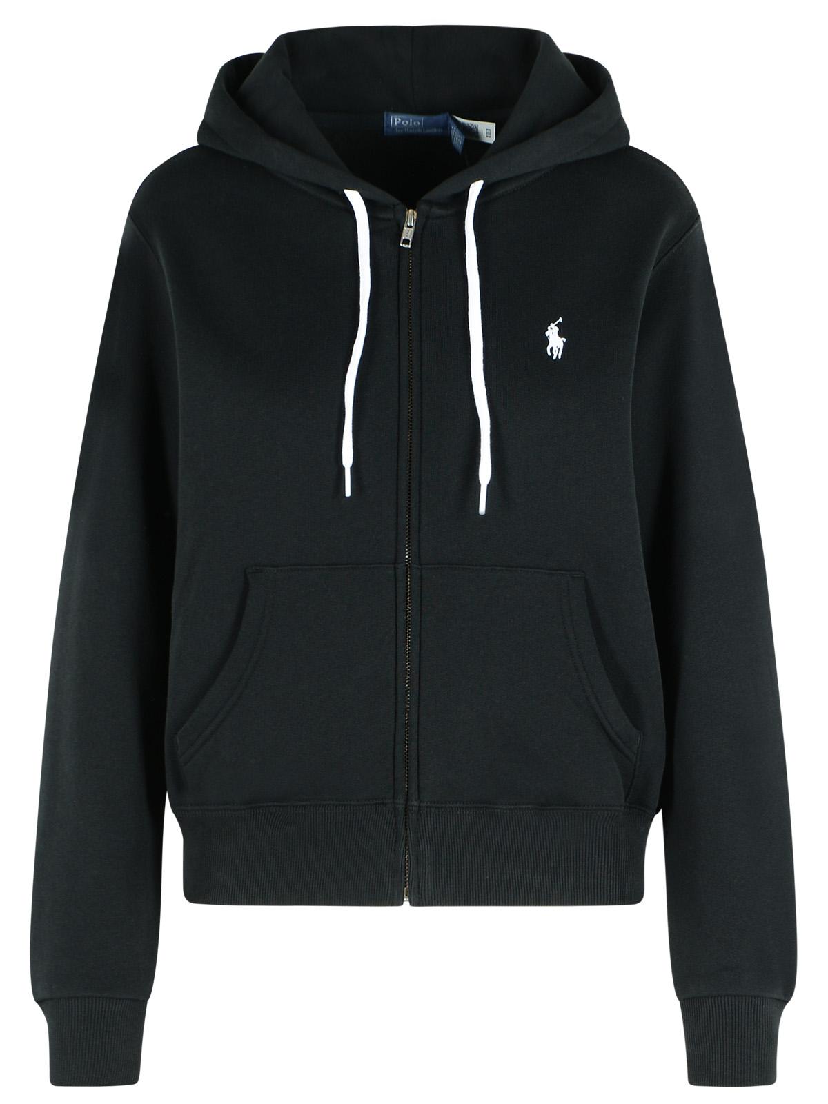 Polo Ralph Lauren Black Cotton Blend Sweatshirt
