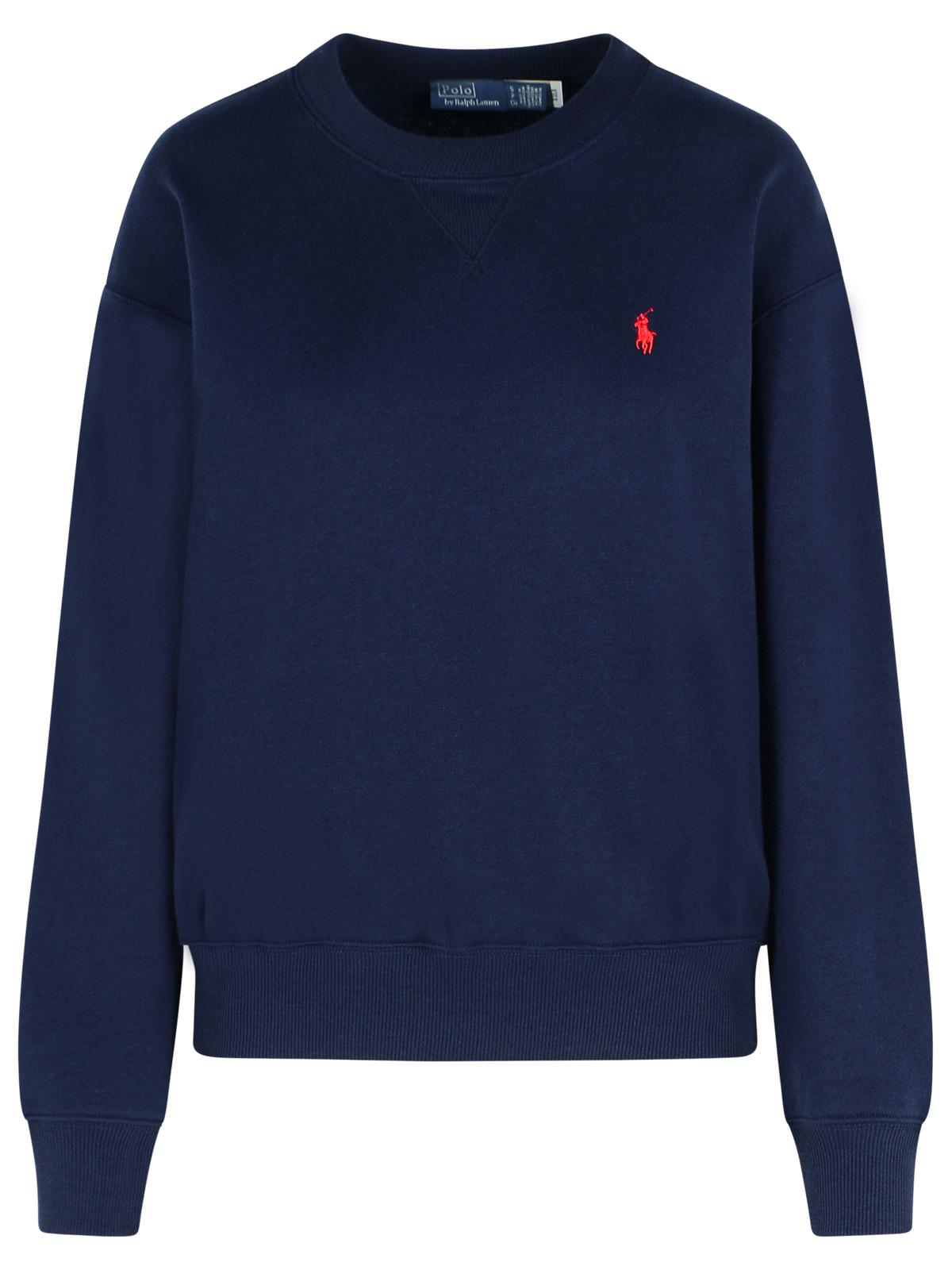 Polo Ralph Lauren Navy Cotton Blend Sweatshirt