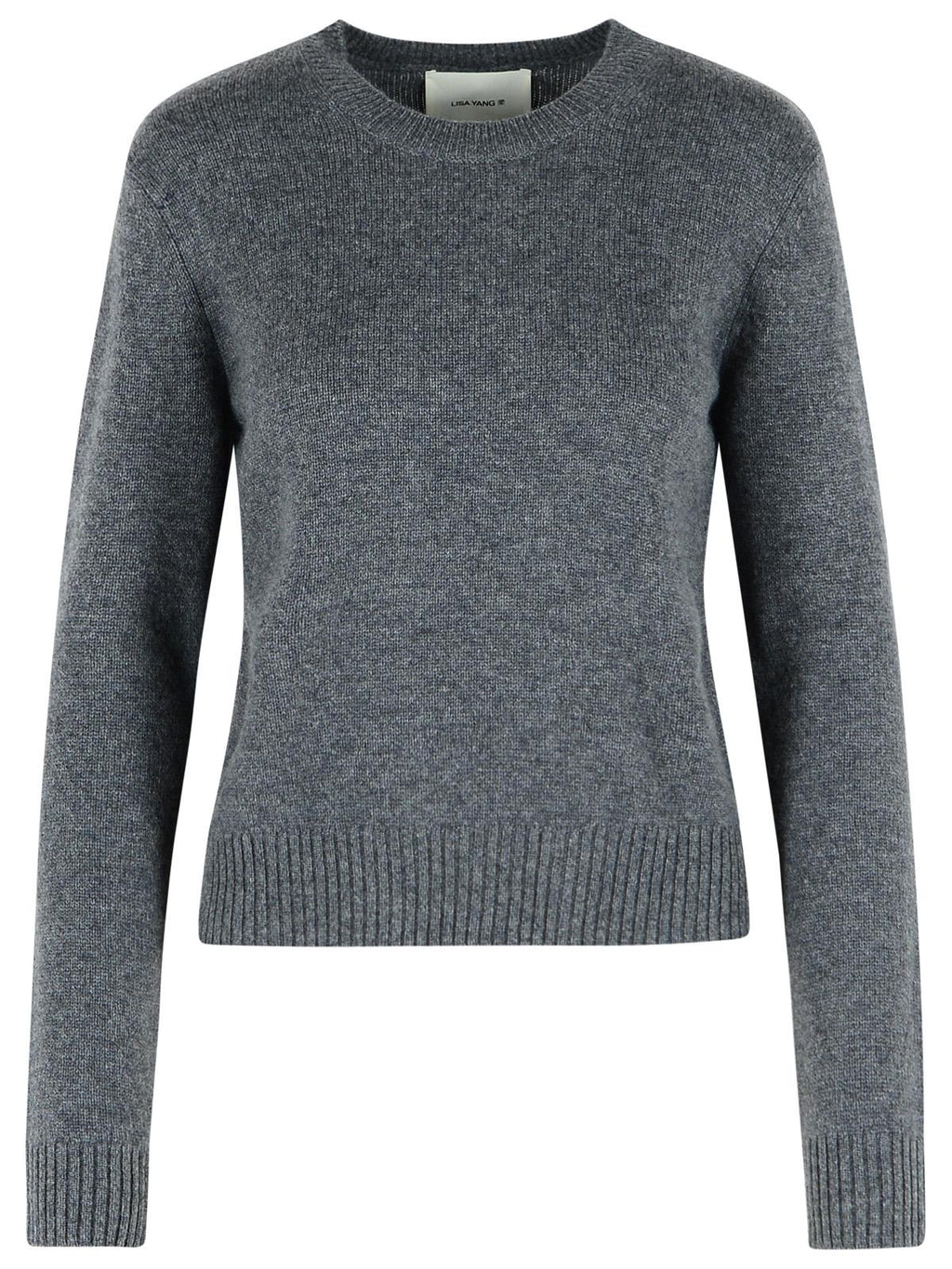 Lisa Yang 'Mable' Graphite Cashmere Sweater