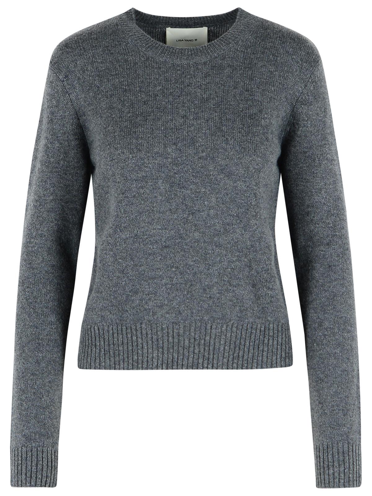 Lisa Yang 'Mable' Graphite Cashmere Sweater