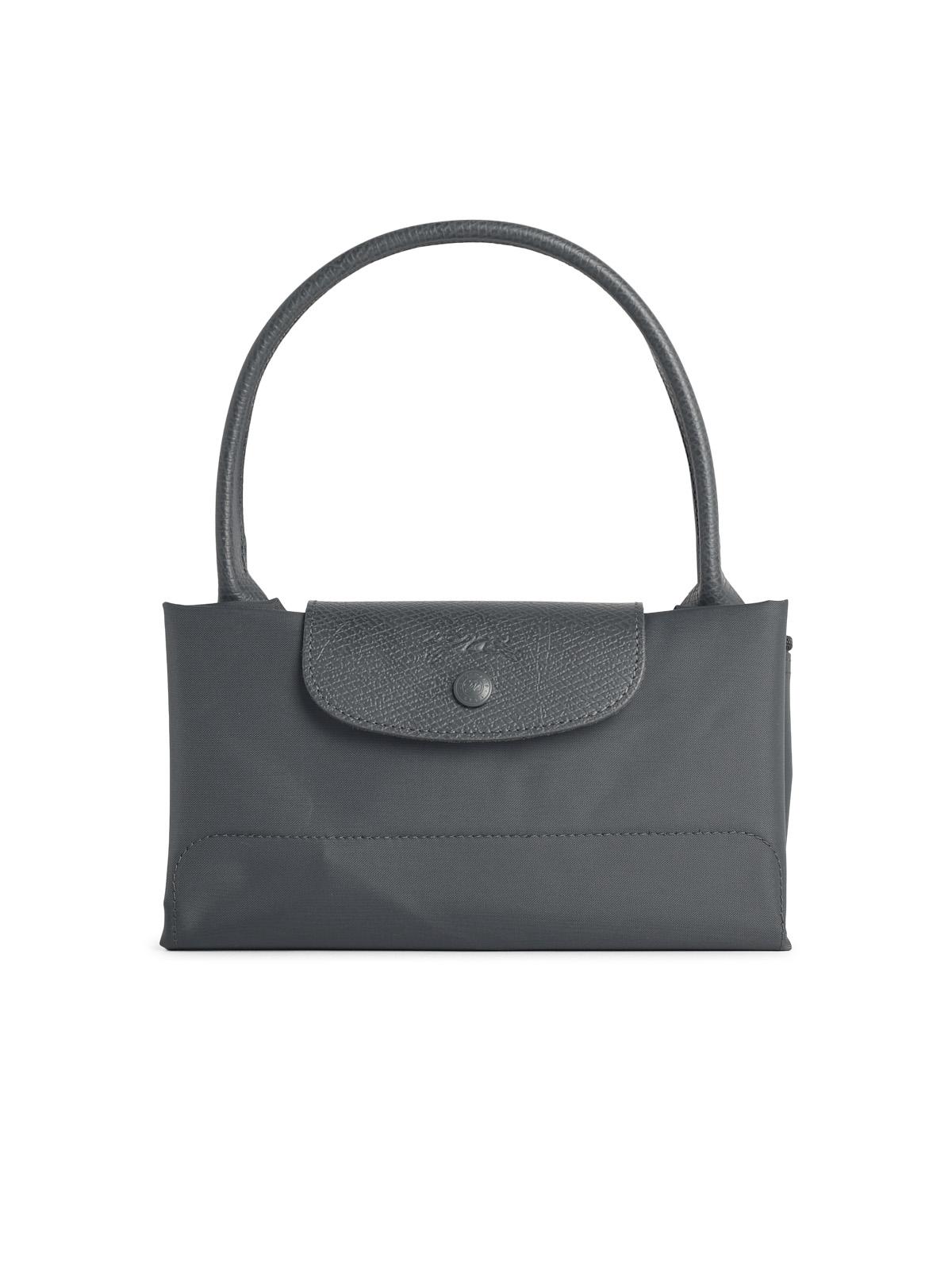 Longchamp Bag With 'L Le Pliage One' Handle In Tela Anthracite