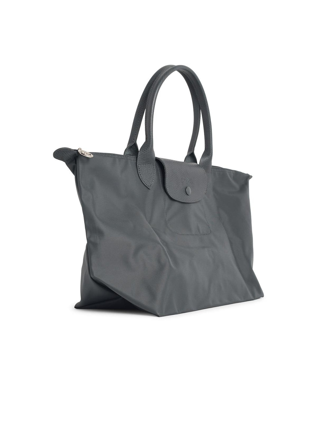 Longchamp Bag With 'L Le Pliage One' Handle In Tela Anthracite
