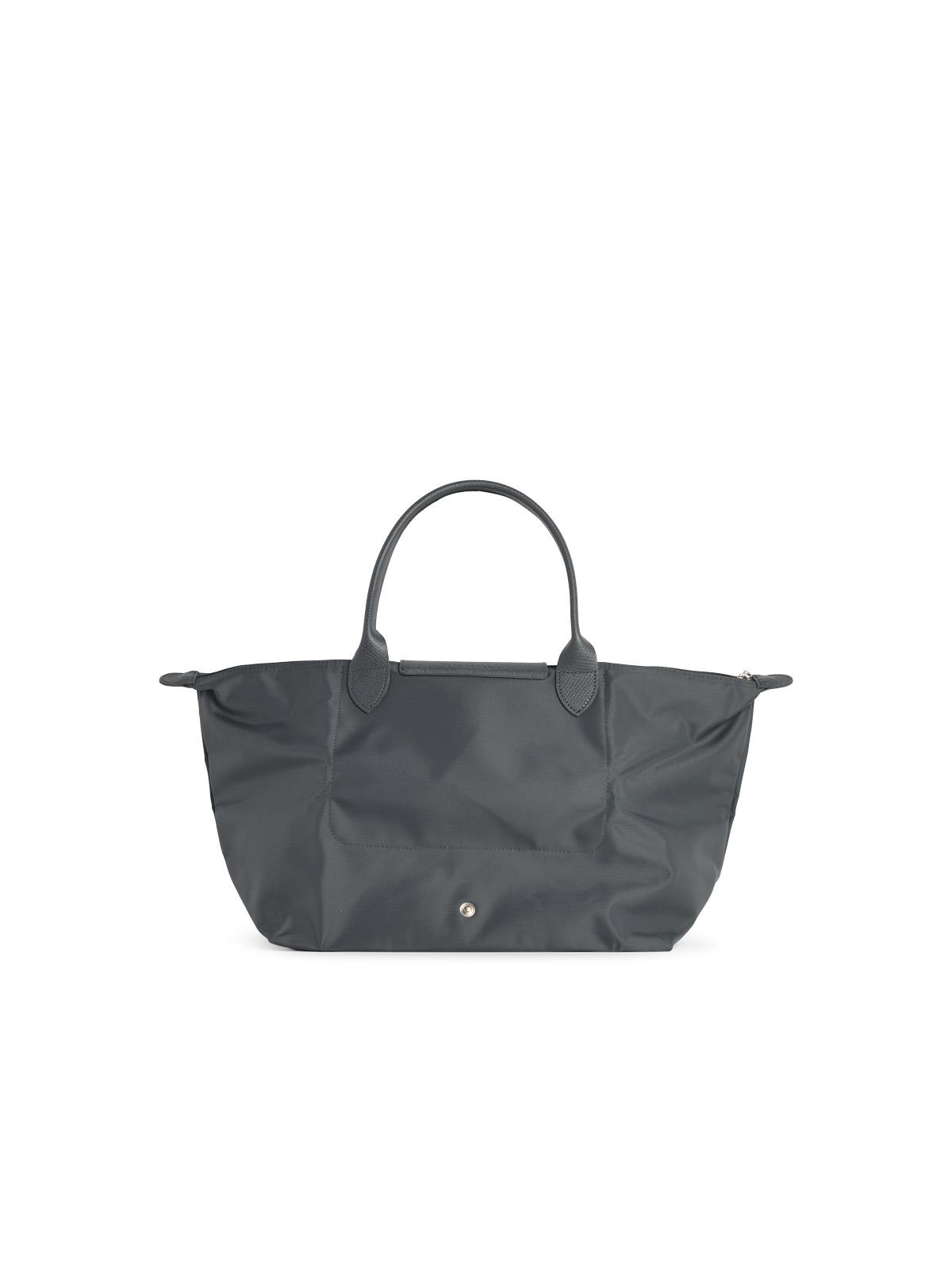 Longchamp Bag With 'L Le Pliage One' Handle In Tela Anthracite