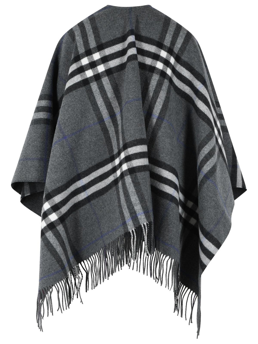 Burberry 'Check' Grey Cashmere Cape