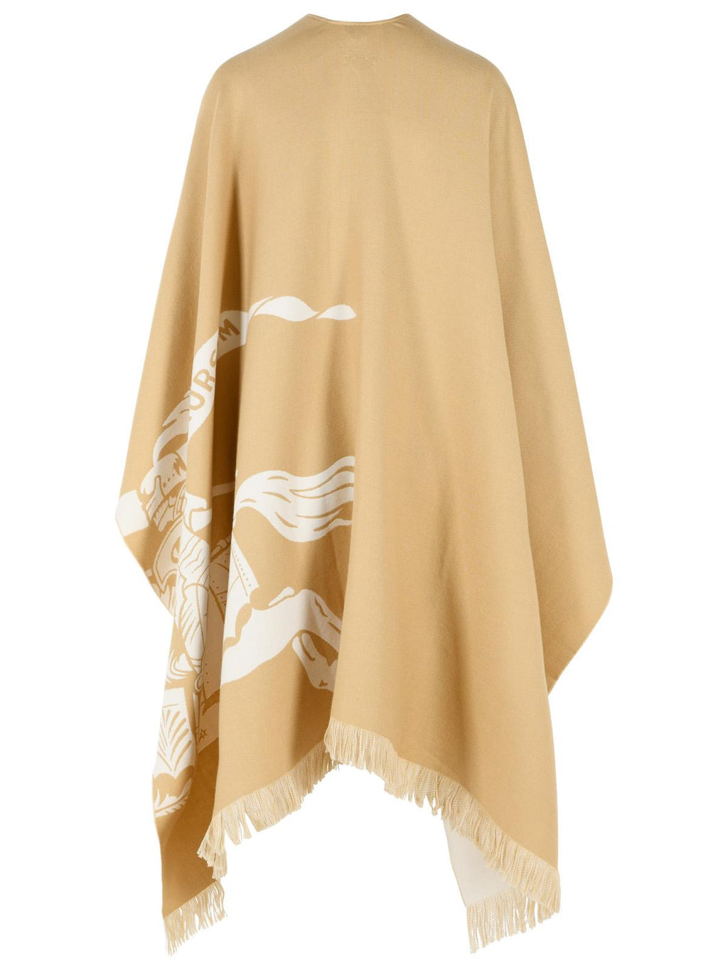 Burberry 'Ekd' Beige Wool And Silk Cape