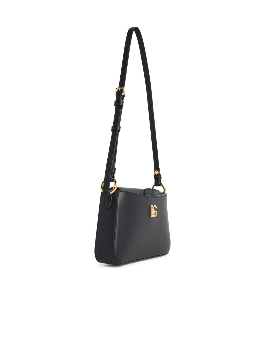 Dolce & Gabbana Black Calf Lear Phone Bag