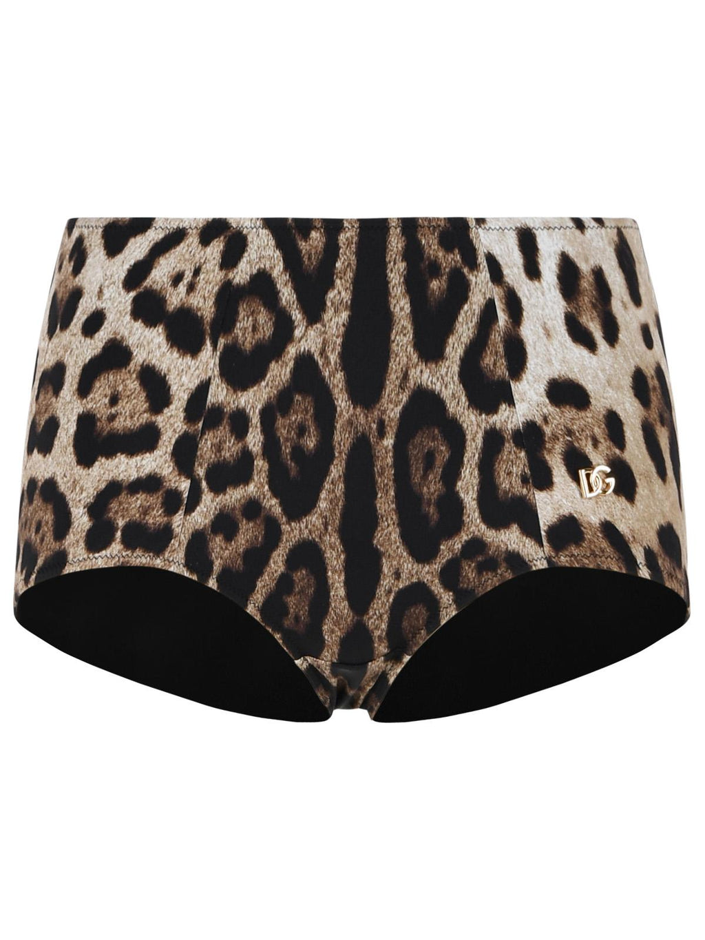 Dolce & Gabbana Leo Print Stretch Polyamide Beach Culottes