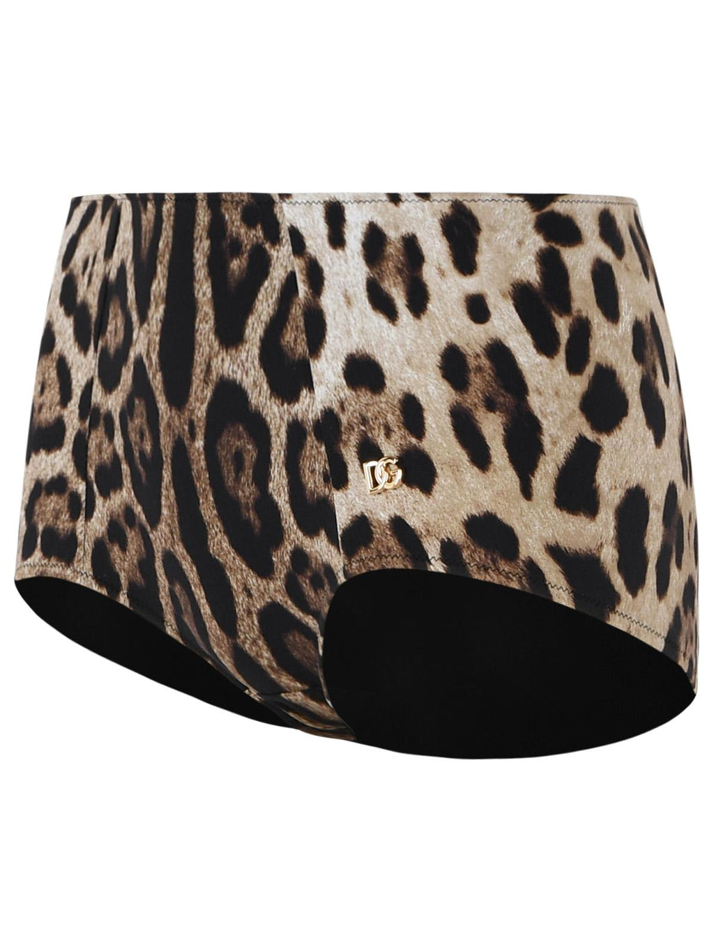 Dolce & Gabbana Leo Print Stretch Polyamide Beach Culottes