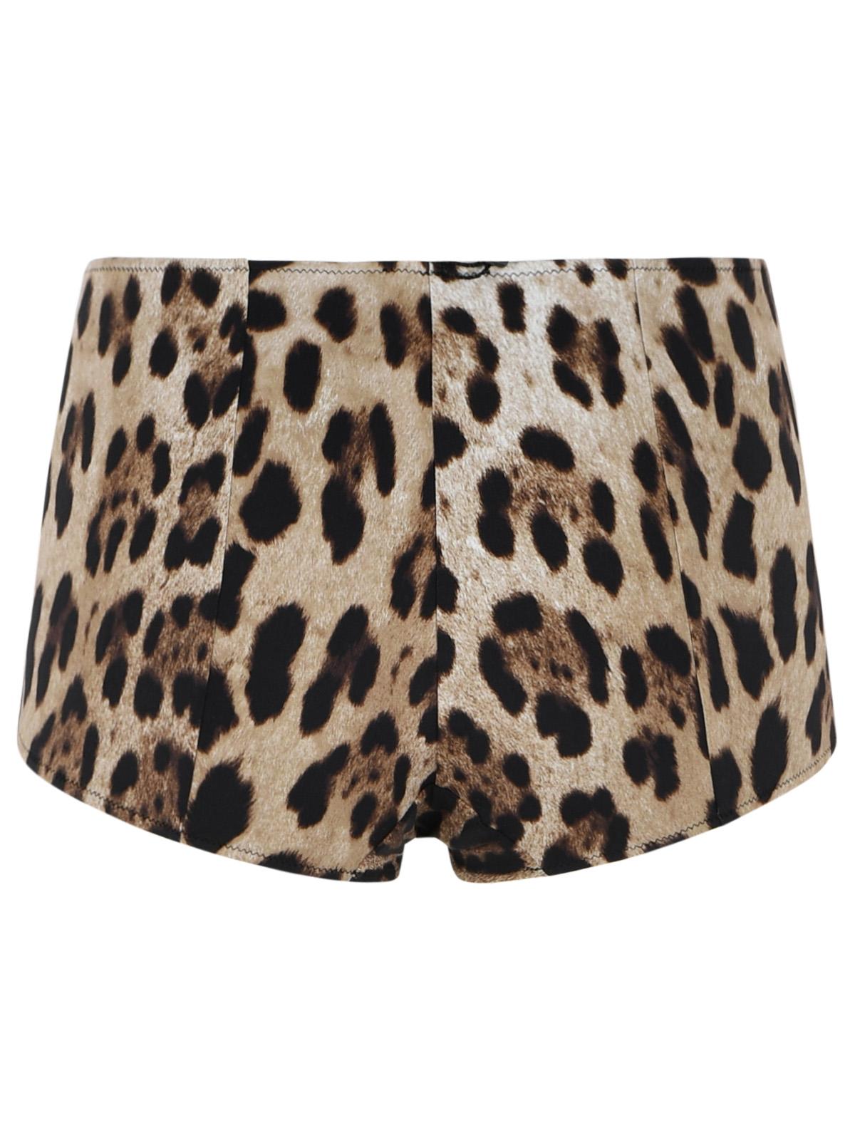 Dolce & Gabbana Leo Print Stretch Polyamide Beach Culottes