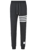 Thom Browne 'Colorblock 4 Bar' Grey Cotton Pants