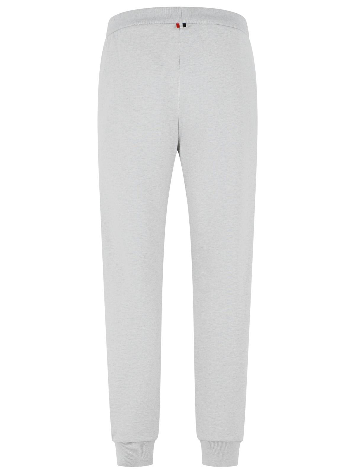Thom Browne 'Colorblock 4 Bar' Grey Cotton Pants