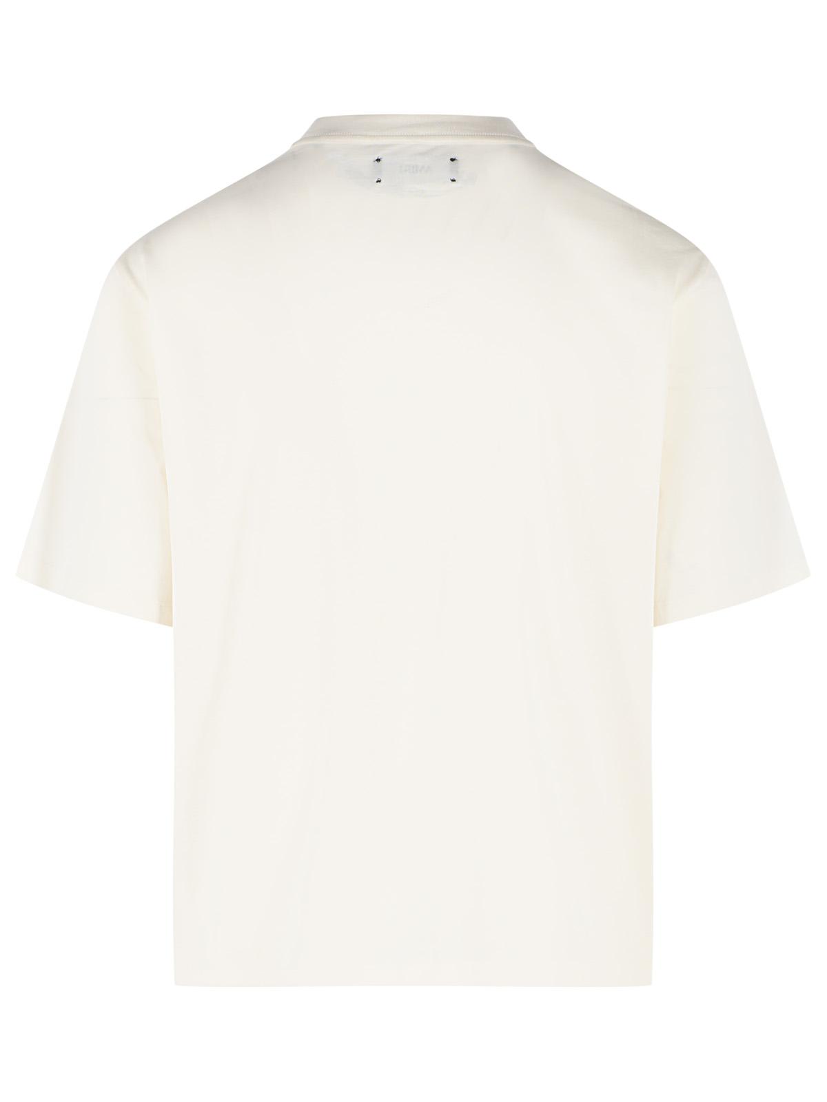 Amiri 'South Cali' Ivory Cotton T Shirt