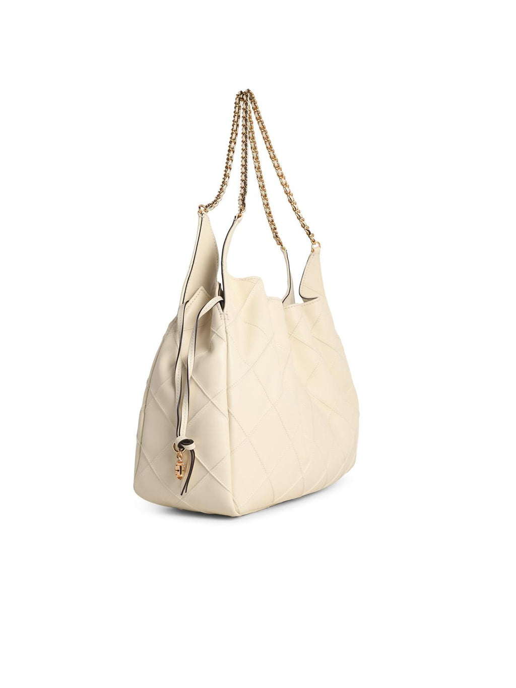 Tory Burch 'Shopping Fleming Grande' Light Cream Nappa Lear Bag