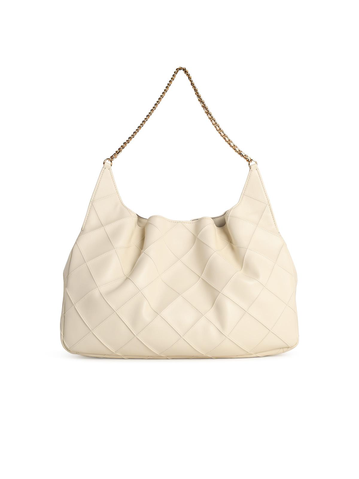Tory Burch 'Shopping Fleming Grande' Light Cream Nappa Lear Bag