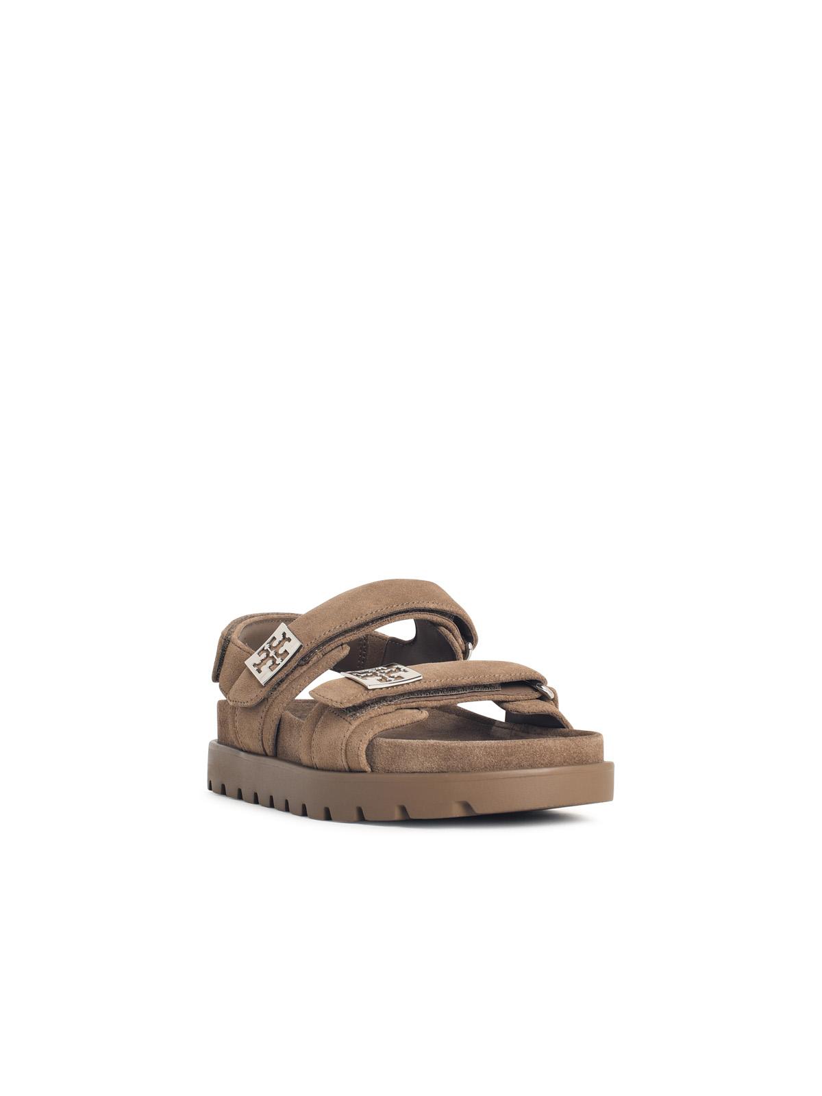Tory Burch 'Mellow Sport' 'River Rock' Suede Sandals
