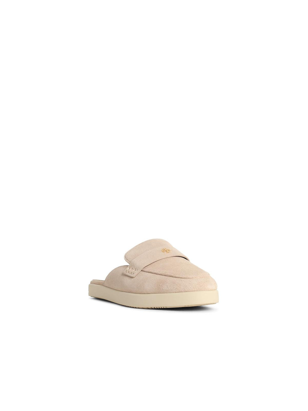 Tory Burch 'Ballet Sport' Ivory Lear Mules