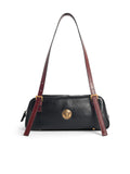 Versace 'Emblème' Black Nappa Lear Bowling Bag