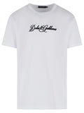 Dolce & Gabbana White Cotton T Shirt
