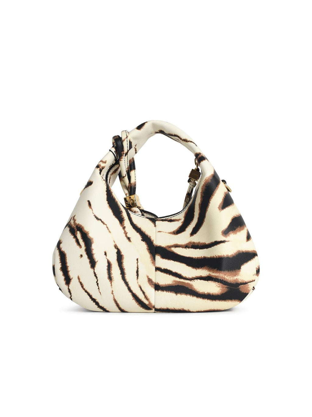 Ganni Zebra Eco Lear Mini Hobo Bag