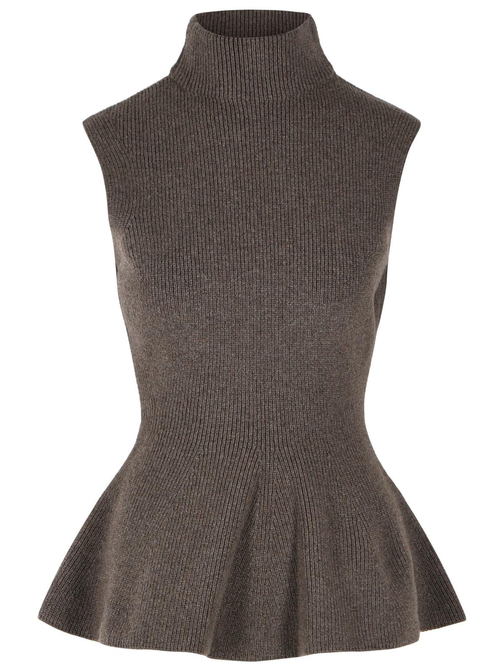 Róhe 'Sculptural' Brown Wool And Cashmere Blend Vest