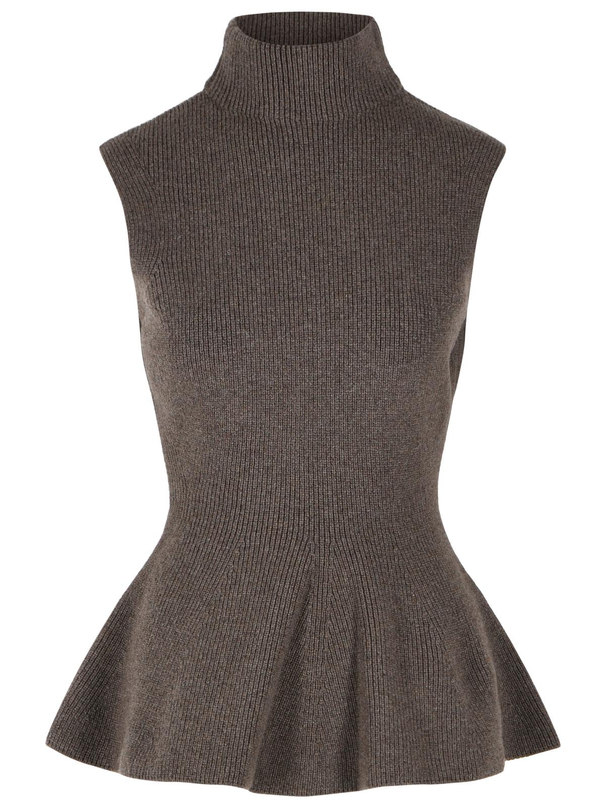 Róhe 'Sculptural' Brown Wool And Cashmere Blend Vest