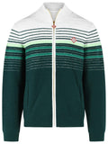 Casablanca Green Cotton Blend Sporty Jacket With Zip