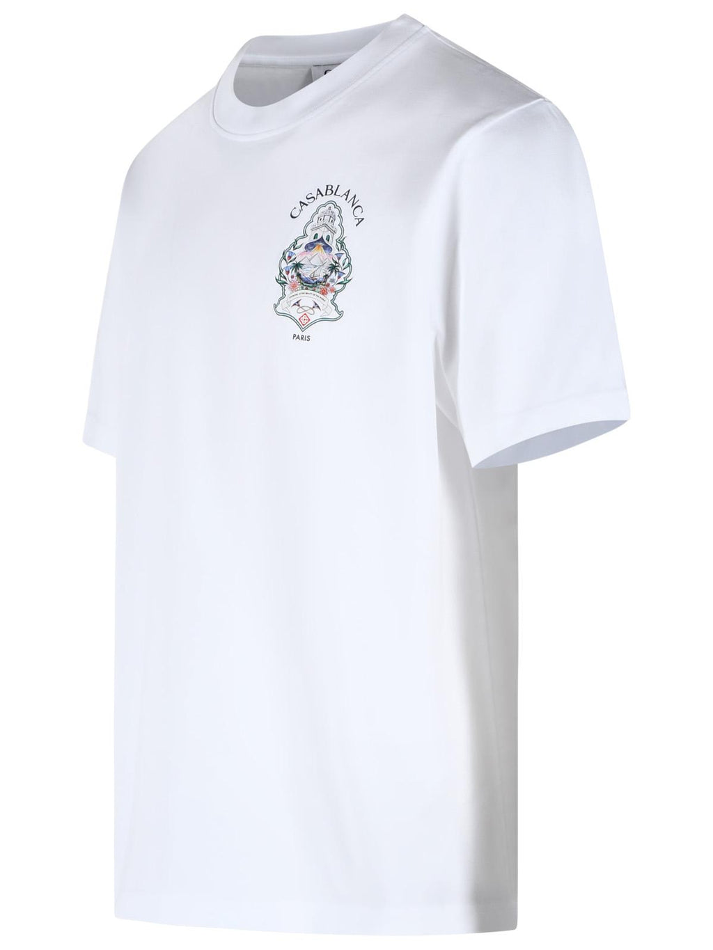 Casablanca 'Hotel Emblem' White Cotton T Shirt