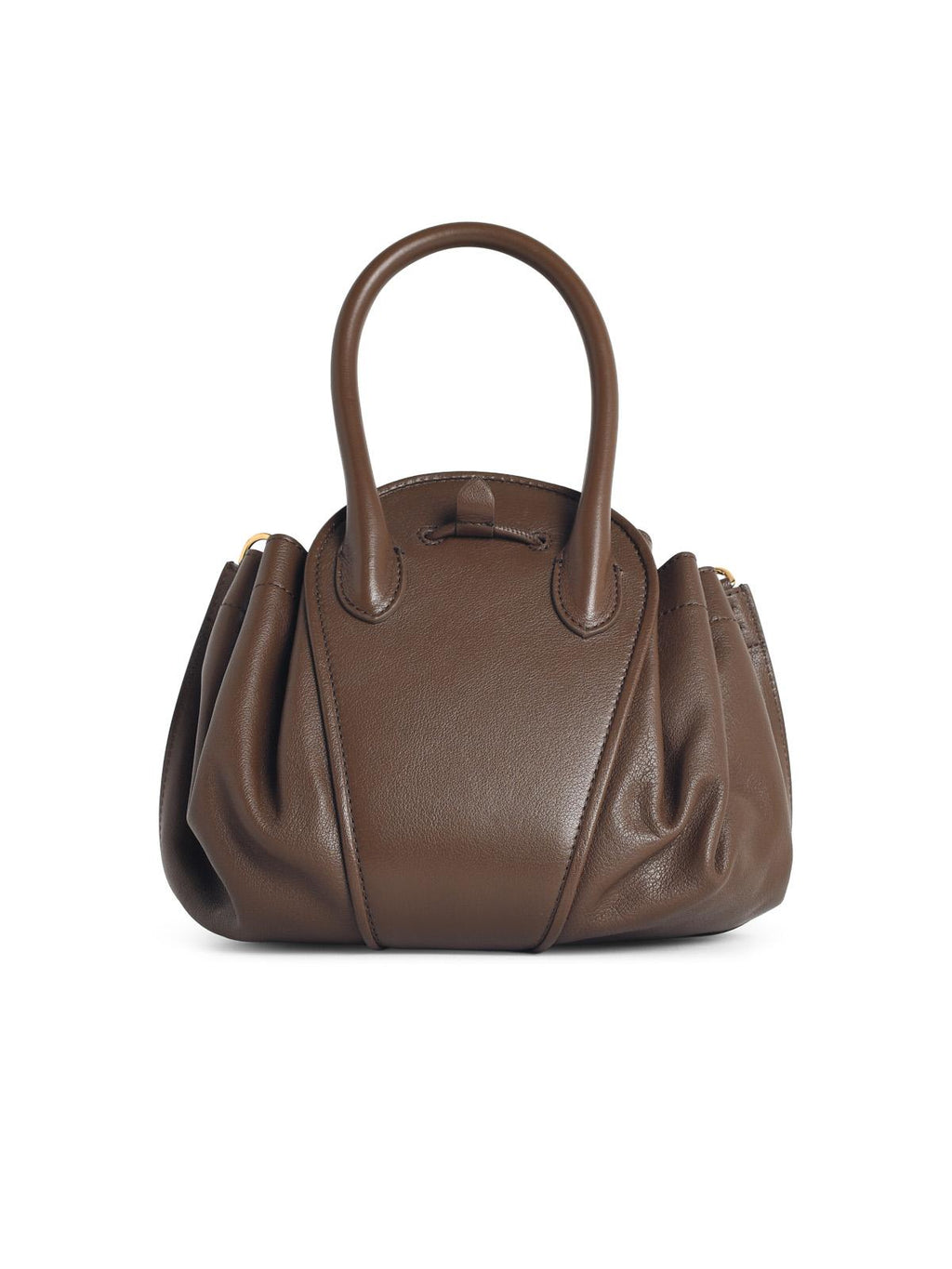 Marni Small 'Tulipea' Brown Lear Bag