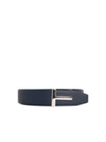 Tom Ford 'T Icon' Navy Lear Belt