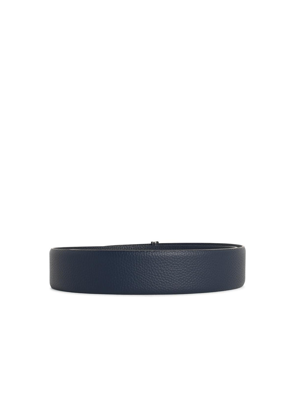 Tom Ford 'T Icon' Navy Lear Belt