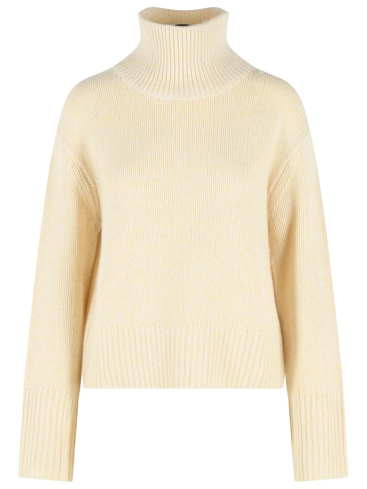 Lisa Yang 'Femi' Yellow Cashmere Turtleneck Sweater