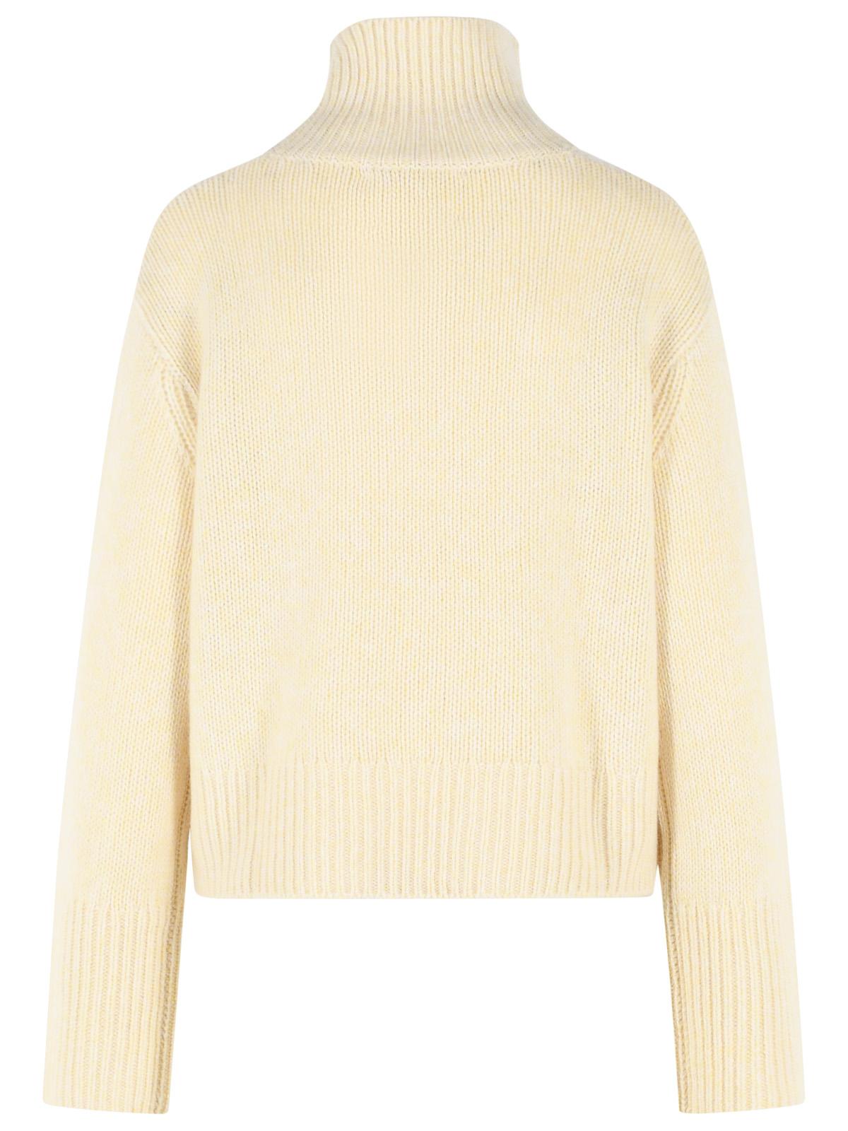 Lisa Yang 'Femi' Yellow Cashmere Turtleneck Sweater