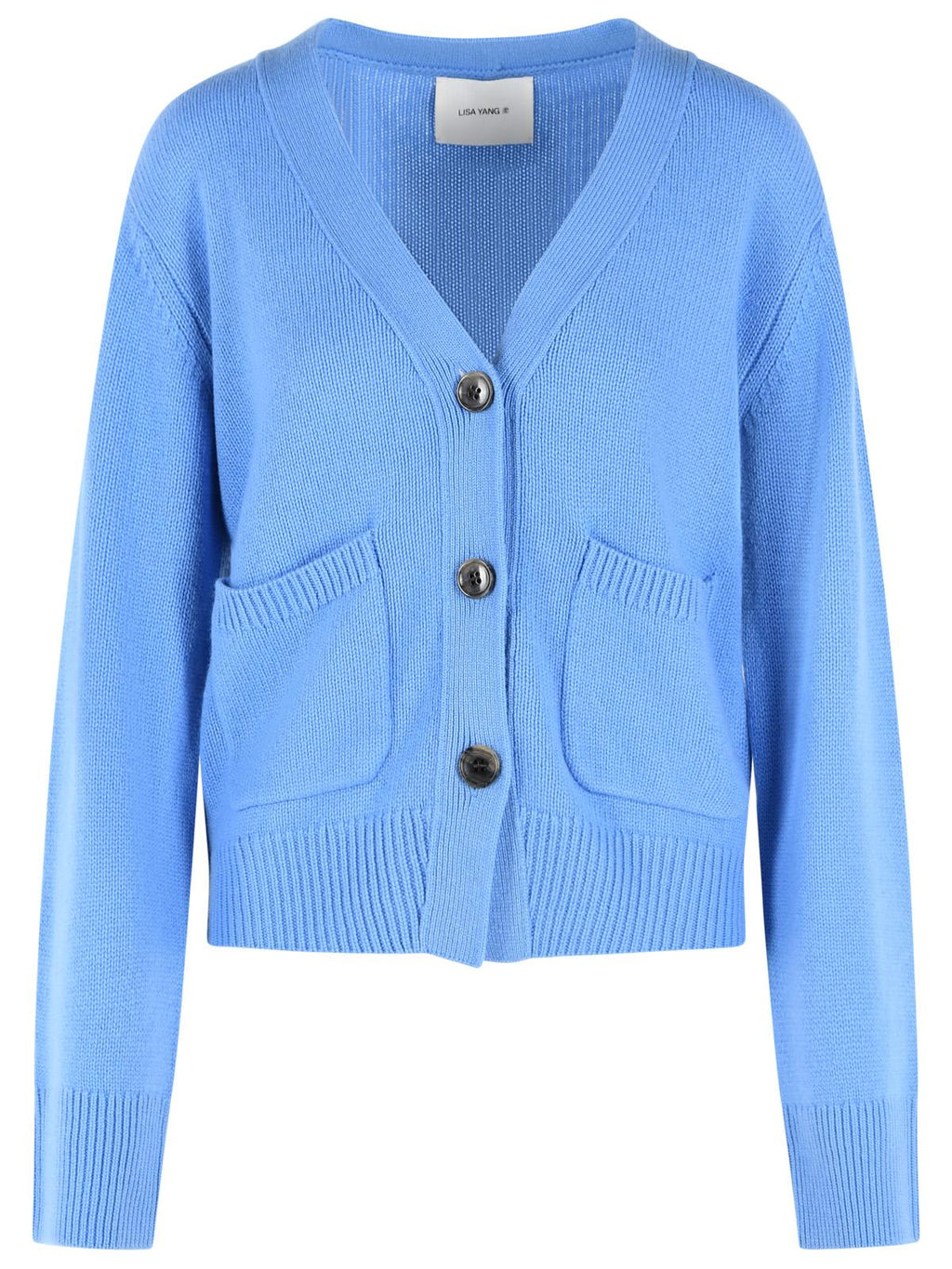 Lisa Yang 'Danni' Light Blue Cashmere Cardigan