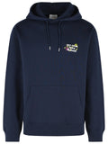 Drole De Monsieur 'Vine Slogan' Navy Cotton Sweatshirt
