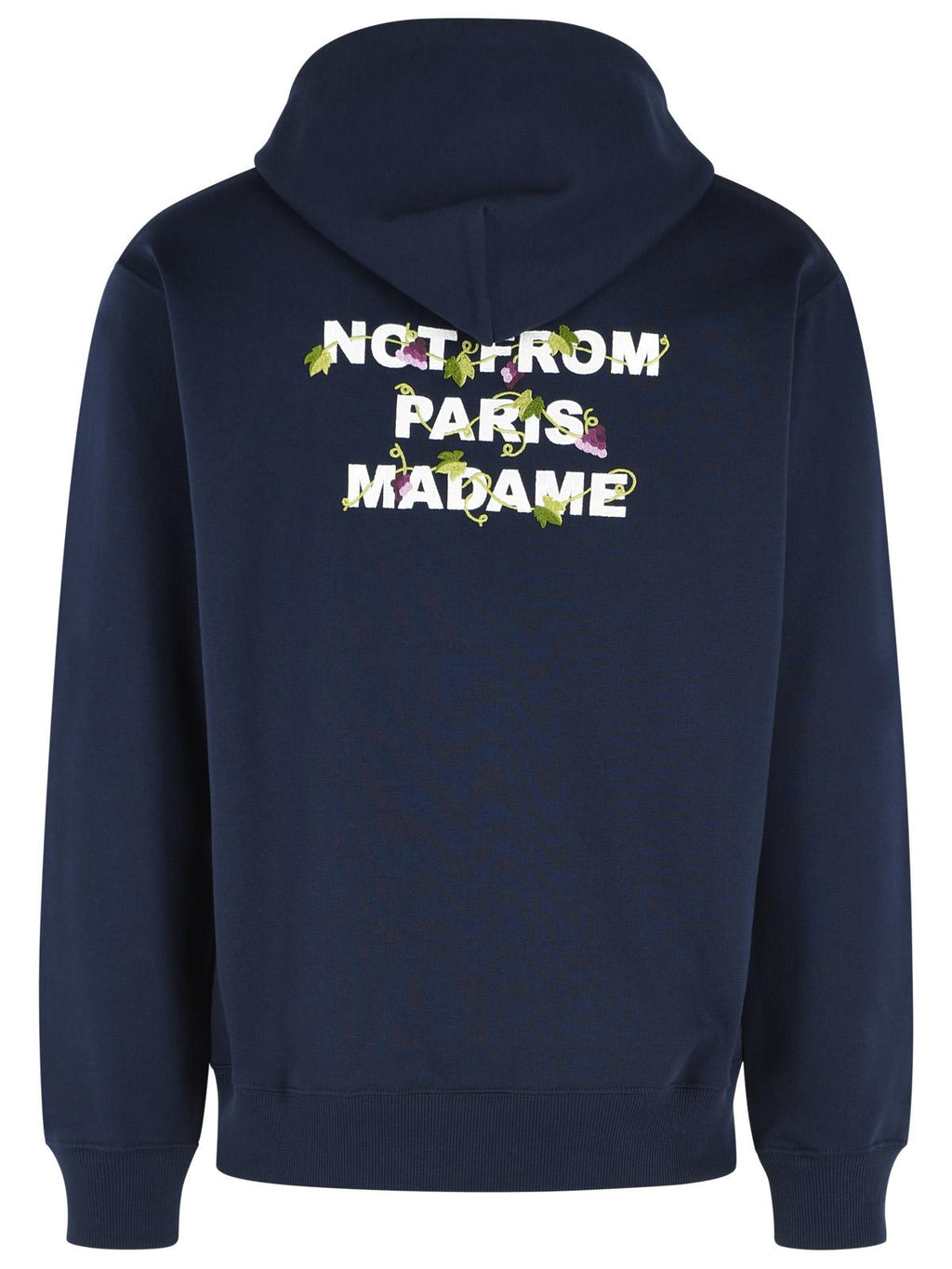 Drole De Monsieur 'Vine Slogan' Navy Cotton Sweatshirt