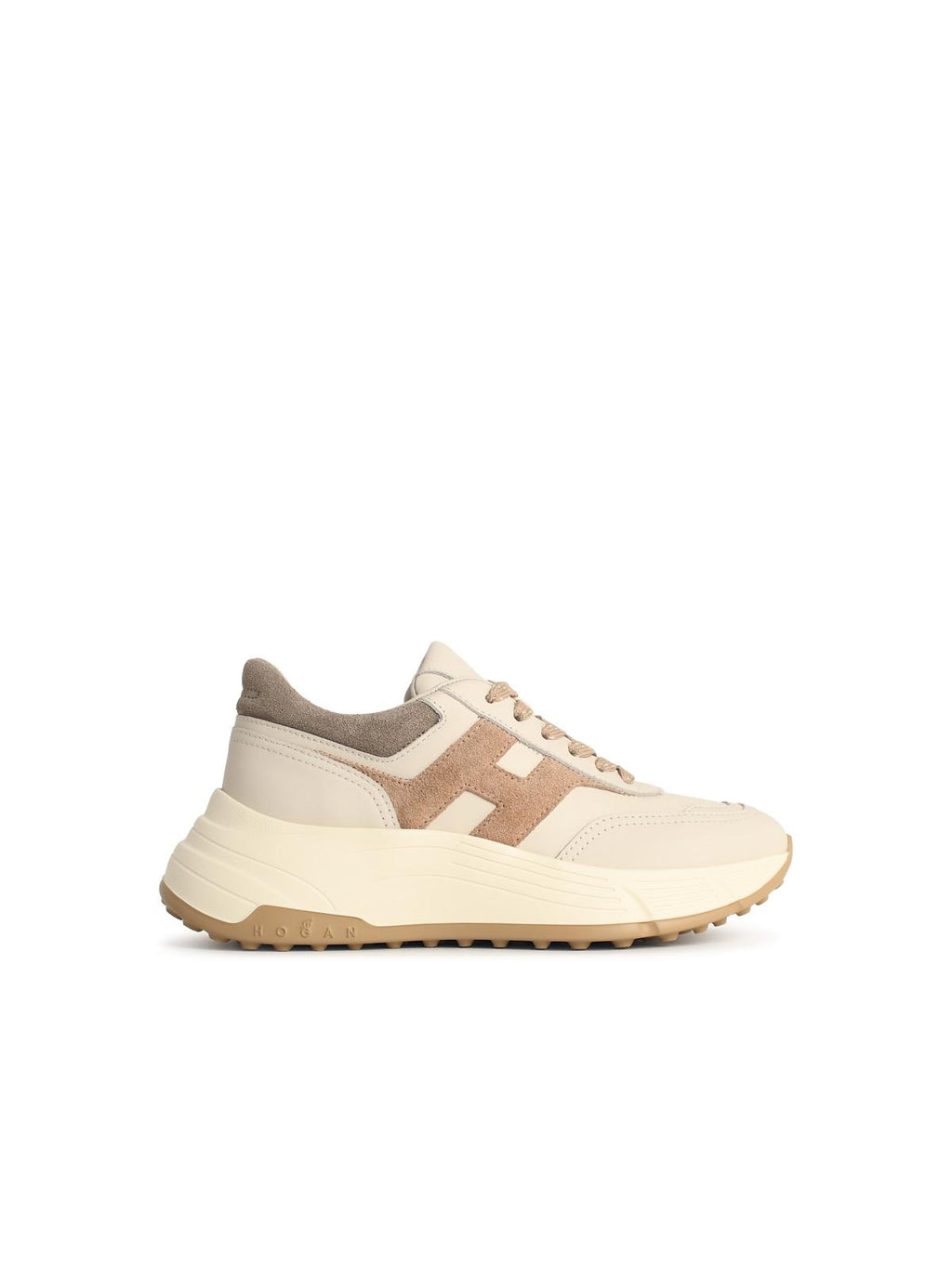 Hogan 'Hi Fi' Cream Lear Sneakers