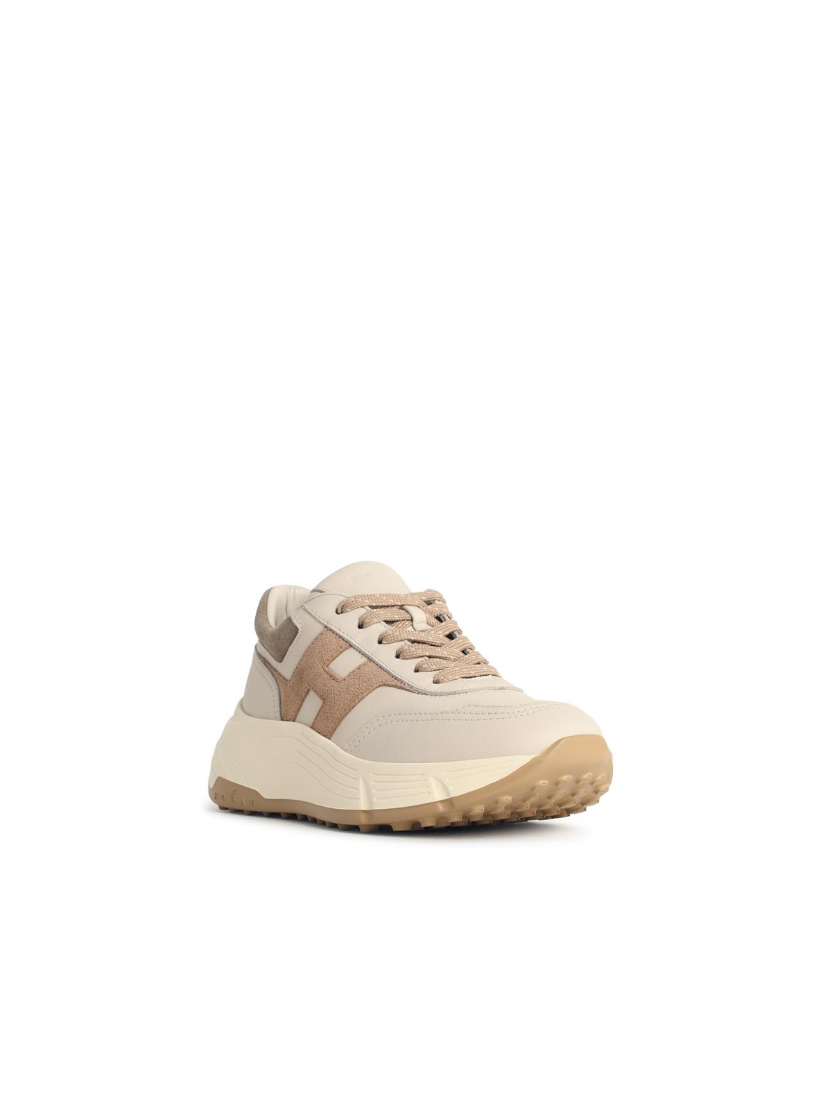 Hogan 'Hi Fi' Cream Lear Sneakers