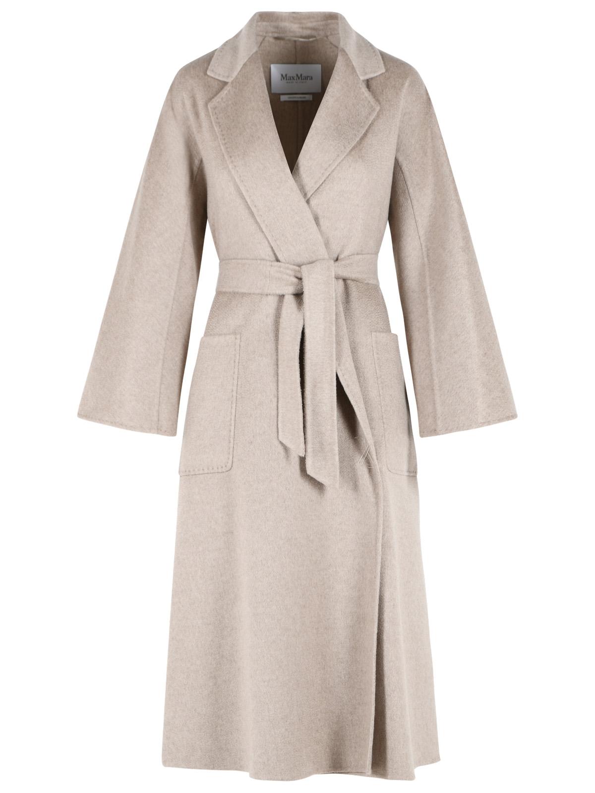 Max Mara 'Icon Ludmilla' Sand Beige Cashmere Coat