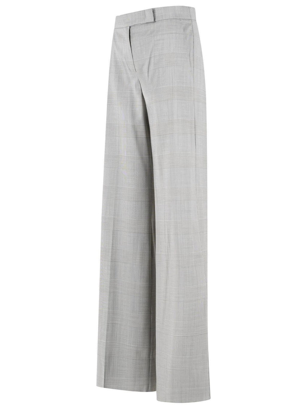 Max Mara 'Netto' Olive Green Prince Of Wales Wool Pants