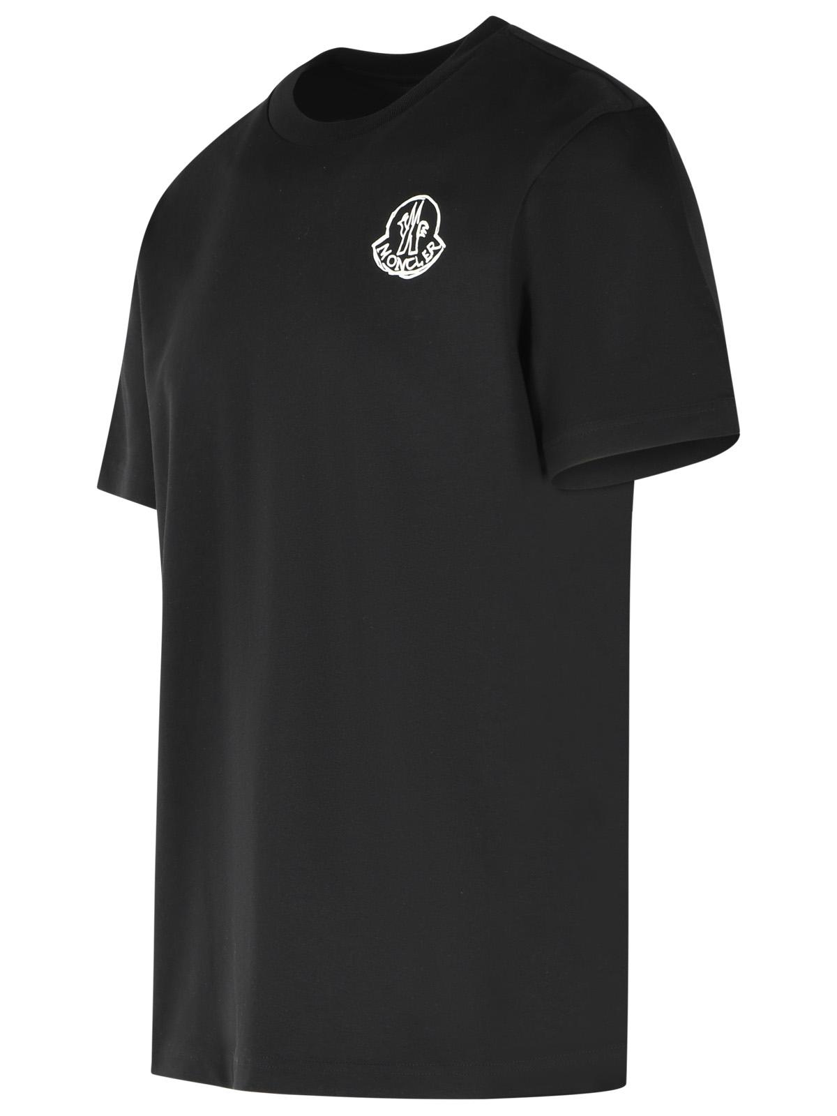 Moncler Black Cotton T Shirt
