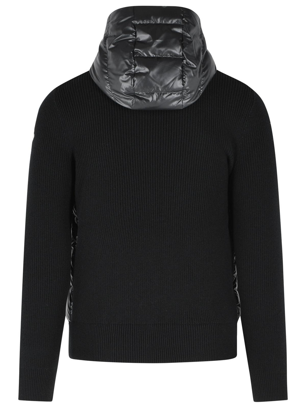 Moncler 'Tricot' Black Virgin Wool Cardigan