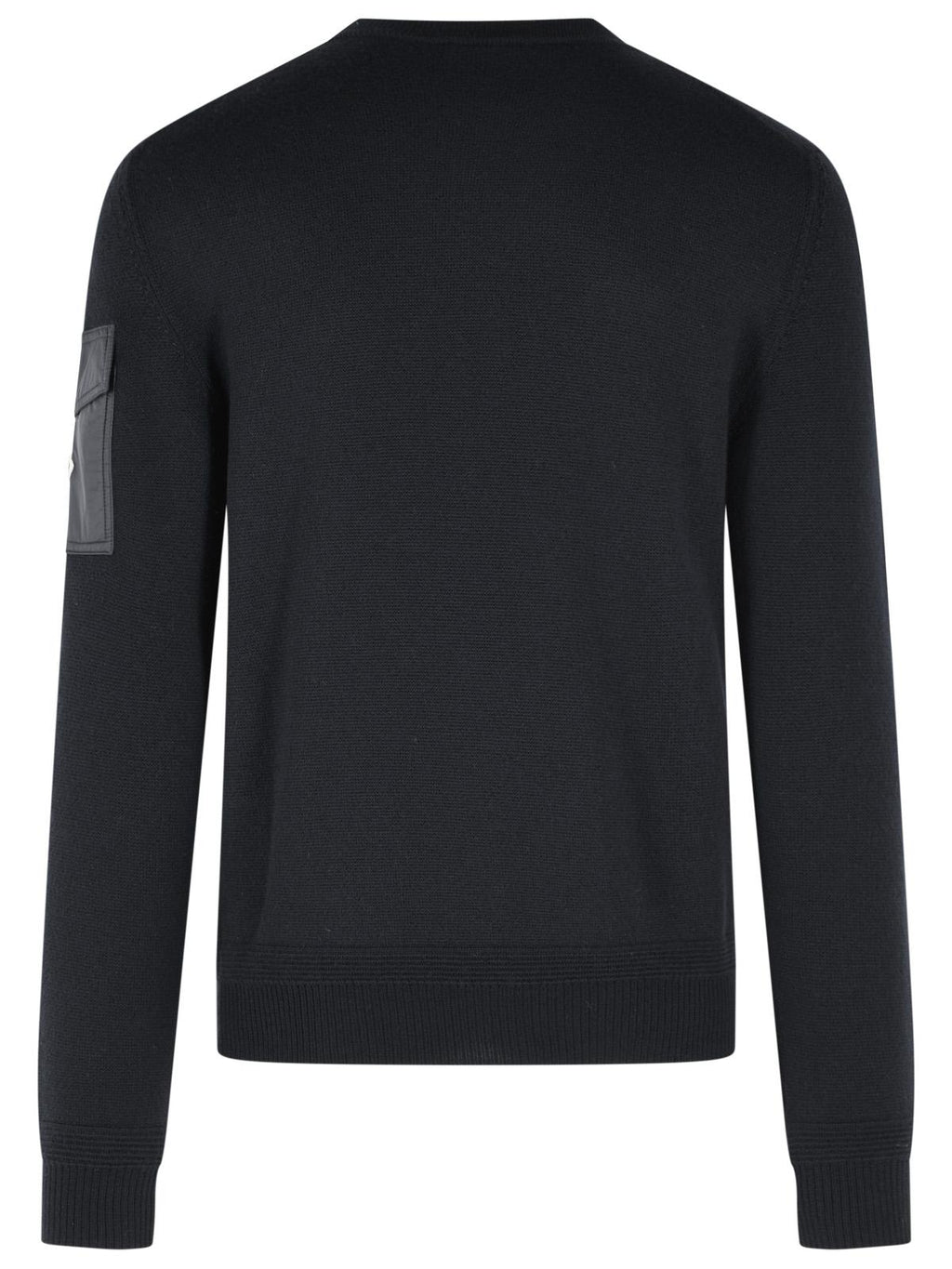 Moncler 'Tricot' Blue Virgin Wool Sweatshirt